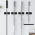 HYRIXDIRECT Mop and Broom Holder Wall Mount Heavy Duty Stainless Steel Wall Mounted Broom Organizer Laundry Room Home Garden Garage Storage and Organization Rack (Black)