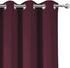 LEMOMO Burgundy Red Thermal Blackout Curtains/42 x 84 Inch/Set of 2 Panels Room Darkening Curtains for Bedroom