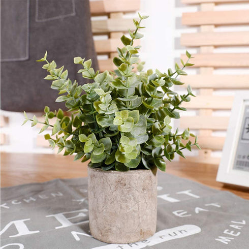 HC STAR Artificial Plant Potted Mini Fake Plant Decorative Lifelike Flower Green Plants