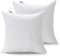 Acanva Decorative Throw Pillow Inserts for Sofa, Bed, Couch and Chair, Square Euro Sham Form Stuffer with Premium Polyester Microfiber, White, 2 Count