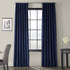 HPD Half Price Drapes VPCH-P Signature Blackout Velvet Curtain (1 Panel), 50 X 120, Union Blue