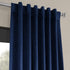 HPD Half Price Drapes VPCH-P Signature Blackout Velvet Curtain (1 Panel), 50 X 120, Union Blue