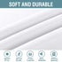 White Curtains for Bedroom White Curtain 96 inches Long for Christmas Thermal Insulated Window Treatment Panel/Drape for Living Room, White, One Panel, Grommet Top