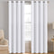 White Curtains for Bedroom White Curtain 96 inches Long for Christmas Thermal Insulated Window Treatment Panel/Drape for Living Room, White, One Panel, Grommet Top