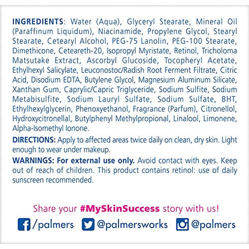 Palmer's Skin Success Anti-Dark Spot Fade Cream for Dry Skin, 4.4 Ounce