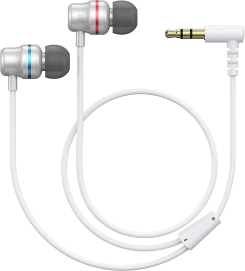 KIWI design Noise-Isolating in-Ear Headphones Compatible with Quest 2 / Rift S Accessories, Earphones with Custom Silicone Earbuds Caps (White)