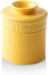 KOOV Ceramic Butter Crock, Butter Keeper for Counter, French Butter Dish Big Capacity (Yellow)