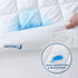 Twin Mattress Pad Protector Waterproof, Absorbent Mattress Pads Quilted Fitted Mattress Protector Twin, Mattress Cover Down Alternative Filling, Deep Pocket Stretches up to 16 Inch