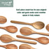 Wooden Spoons for Cooking, Wood Spoon Set of 2, Kitchen Serving Ladle Scoop Utensil, Heat Resistant Nonstick Cookware Server Spoon,Stirring Food, Mixing Salad, Easy to use