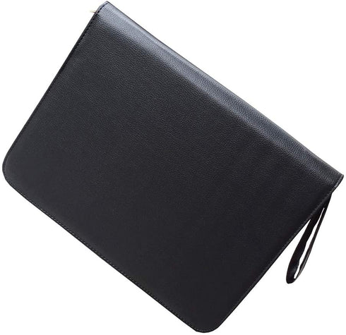 48 Fountain Pen Case PU Leather, Rollerball Pen Display Holder Bag, Pouch Large Capacity for your Collection - Black