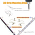 LED Light Strip Connectors Kit Includes 32.8Ft 4 Pin Extension Cable,Corner Connector,T Shape Connector,Strip to Strip Jumper,Strip to Wire Quick Connector,Mounting Clips for 5050 RGB LED Strip Light