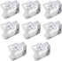 MIAO JIN 8 Pcs Stainless Steel Tablecloth Clips Tableware Shape Adjustable Cloth Clip Tablecloth Clamp Holder Table Cover Clamps for Home Wedding Party Picnic