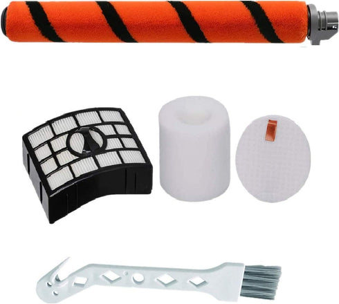 HIMrHEPA Roll Brush and Foam & Felt & HEPA Filter Replacement for Shark APEX DuoClean AX950, AX951, AX952, AZ1000W, AZ1002, AZ1002BRN Vacuum Cleaner (1 Brush Roll+ 2 Filters+1 Cleaning Tool))