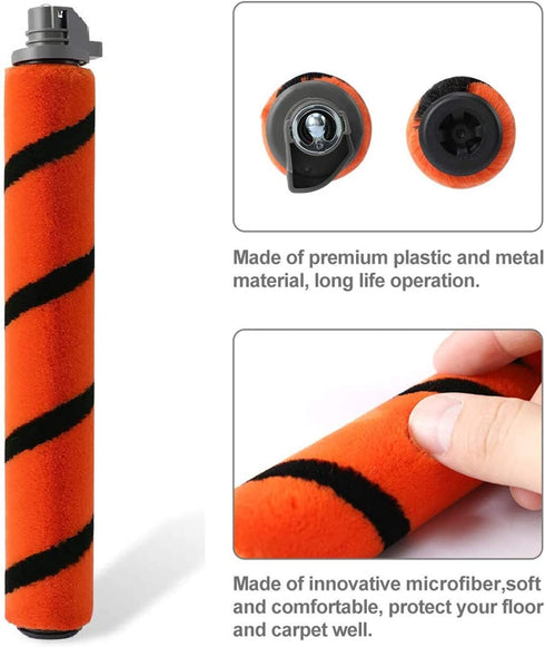 HIMrHEPA Roll Brush and Foam & Felt & HEPA Filter Replacement for Shark APEX DuoClean AX950, AX951, AX952, AZ1000W, AZ1002, AZ1002BRN Vacuum Cleaner (1 Brush Roll+ 2 Filters+1 Cleaning Tool))