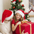 2 pcs Santa Hats Red Fluffy Christmas Santa Hat for Adults Men Women with Plush Brim and Comfort Liner for Plush Christmas Santa Hat Xmas Hat Holiday for Adults Unisex Santa Hat For Party Supplies