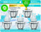 Air Wick Plug in Scented Oil 5 Refills, Fresh Linen, (5x0.67oz), Same Familiar Smell of Fresh Laundry, New look, Packaging May Vary, Essential Oils, Air Freshener