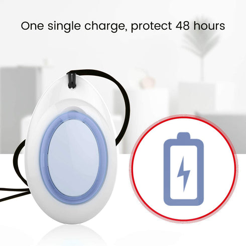 Wearable Air Necklace, Personal Air Purifier Necklace Around The Neck, Portable Travel Size Air Necklace,Compact, USB Charging, Low Noise
