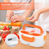 Heating Lunch Box, Electric Heating Lunch Box Portable Food Container Home Office US Plug 110V Orange