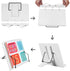 Book Stand Holder for Reading Hands Free Textbook Paper Stand Holders 13.2inch Medium 6 Angle Adjustable Lightweight Portable Foldable Sturdy White Desk Stand for Tablets Surface iPad and More