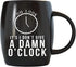 MUG A DAY 16oz Large Retirement Mug Funny Retirement Gift Ideas I Don't Give A Damn O'clock Retired Gifts for Men Women Retiring Coworker Boss Spouse Husband Wife Expletive Coffee Mug Tea Cup