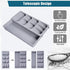 Silverware Organizer Storage Tray, Cutlery Expandable Organizer, Multipurpose Kitchen Drawer Organizer for Kitchen Drawer Spoon Knife and Fork Holding Flatware