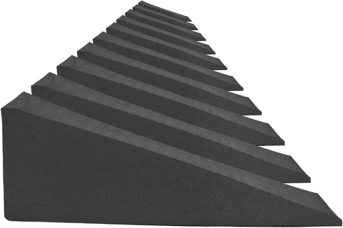 XCEL 10-Pack Door Stoppers, Minimalist Design Door Stop, Premium Neoprene Rubber Door Wedge, Water and Weather Resistant, Multi Surface gripping Wedge, Made in USA