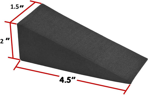 XCEL 10-Pack Door Stoppers, Minimalist Design Door Stop, Premium Neoprene Rubber Door Wedge, Water and Weather Resistant, Multi Surface gripping Wedge, Made in USA