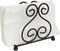 Home Basics Scroll Collection Steel Napkin Holder Freestanding Tissue Dispenser Organizer for Kitchen Countertop, Durable, Sturdy, Home Décor, Bronze