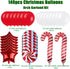 140 Pieces Christmas Balloon Garland Arch Kit - Christmas Candy Cane Windmill Foil Balloons Star Balloons for Xmas Christmas New Year Party Decoration Supplies