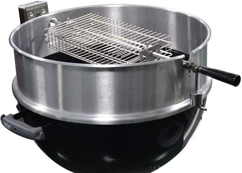 onlyfire 6042 Chrome Plating Steel Flat Spit Rotisserie Grill Basket Fits 1/2? Hexagon, 3/8" Hexagon, 3/8" Square & 5/16" Square Spit Rods for Any Grill