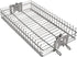 onlyfire 6042 Chrome Plating Steel Flat Spit Rotisserie Grill Basket Fits 1/2? Hexagon, 3/8" Hexagon, 3/8" Square & 5/16" Square Spit Rods for Any Grill