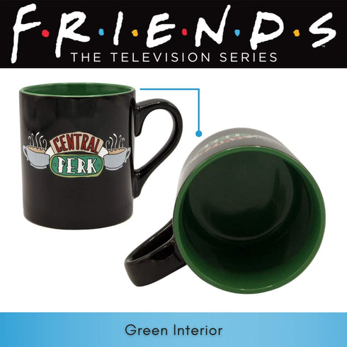 Silver Buffalo Friends Central Perk Ceramic Coffee Mug, 14 Ounce, White