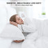 BOSOWOS Queen Size Pillow Case Set of 2, Ultra Soft Breathable 20 x 30 Inches Pillow Shams Envelope Closure, Microfiber Boho Farmhouse Pillowcases for Easy Care, White