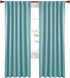 Deconovo Blackout Curtains Back Tab and Rod Pocket Curtains Insulated Thermal Room Darkening Drapes for Sliding Door 52x95 Inch Teal Set of 2