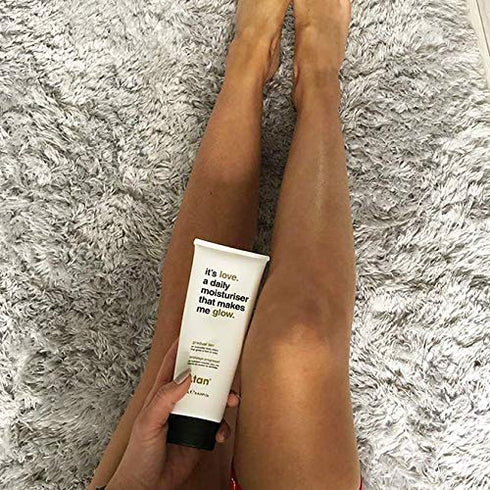 b.tan Light Gradual Self Tanning Lotion | It's Love - a Lightweight, Daily Moisturizing Body Lotion That Gives a Hint of Color, Keeps Skin Hydrated, Silky + Smooth AF, Vegan, Cruelty & Paraben Free, 8 Fl Oz