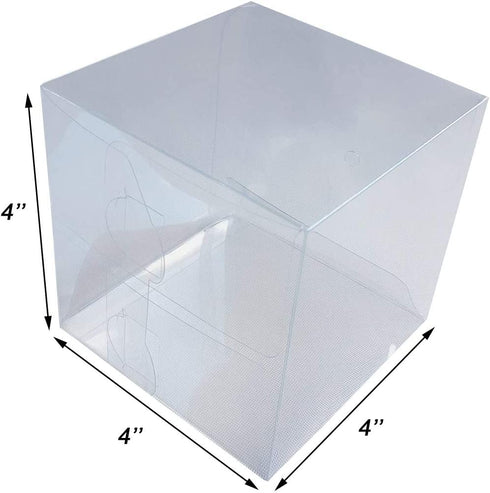 Clear Candy Apple Boxes With Hole Top | 4inch x 4inch x 4inch