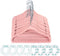 Lemonfilter 20 Pack Kids Velvet Hangers, Non-Slip Baby Clothes Hangers Space Saving Ultra Thin Toddler Children Hangers + 8 Pcs Baby Clothing Dividers + 10 Finger Clips (Pink)