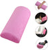 SKYZONAL Memory Foam Bolster Pillow for Neck Back Lumbar Spine Knee Pain Relief Pillow Support Half-Moon?Pink?