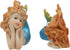 Ebros 4.25" Wide Colorful Nautical Ocean Mermaid Mergirls Under The Sea Miniature Figurines Set of 2 Fantasy Mermaids Sirens of The Seas Figurines Fairy Garden Collectibles