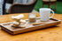 Strova Wood Serving Platters and Charcuterie Trays, Set of 2, Rustic Wooden Servers with Raised Edge, Serve Cheese, Sushi, Holiday Snacks, and More