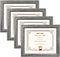 Edenseelake 4 Packs 8.5 x 11 Picture Frame, Rustic 8.5x11 Photo Frames for Wall Mounting and Tabletop Decoration, Grey