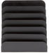 Mind Reader Vertical Desk File Organizer, 6 Slots, Black
