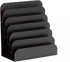 Mind Reader Vertical Desk File Organizer, 6 Slots, Black