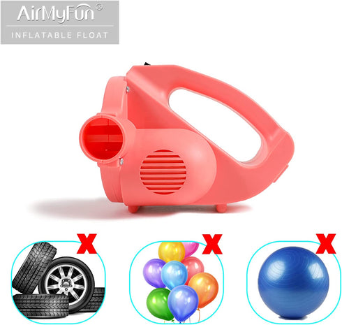 AirMyFun Electric Air Pump, Quick Inflate & Deflate for Inflatable Cushions, Pool Floats, Air Mattress, Portable Pumps Travel & Indoor Use