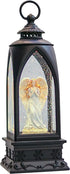Eldnacele 12? Christmas Snow Globe Lantern Angel with Music & Timer, USB Lined/Battery Operated Lighted Water Glittering Nativity Lantern for Christmas Festival Centerpiece Decoration Gifts Angel