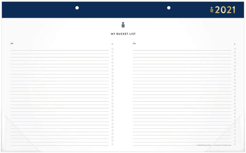 2021 Desk Calendar Simplified by Emily Ley for AT-A-GLANCE, Monthly Desk Pad, 17-3/4" x 11", Compact, Pineapples (EL53-705) (EL53-705-21)