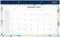 2021 Desk Calendar Simplified by Emily Ley for AT-A-GLANCE, Monthly Desk Pad, 17-3/4" x 11", Compact, Pineapples (EL53-705) (EL53-705-21)