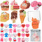 VOMAOK 28 Pack Valentine Squishy Toys with Valentines Day Cards for Kids Valentine Party Favors Valentine School Classroom Exchange Gift
