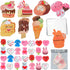 VOMAOK 28 Pack Valentine Squishy Toys with Valentines Day Cards for Kids Valentine Party Favors Valentine School Classroom Exchange Gift