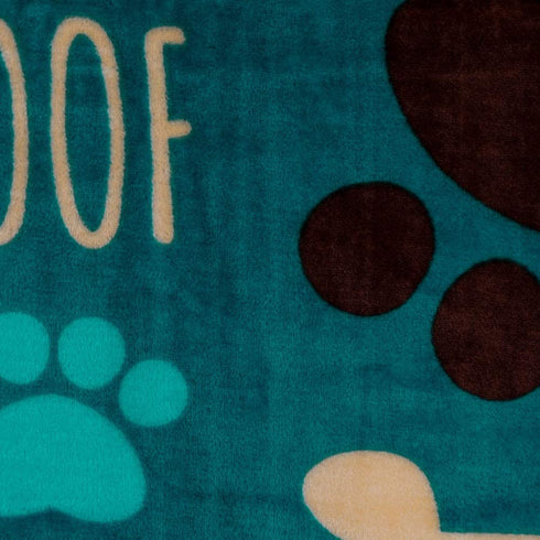 Infinity Republic - Puppy Paws Dog Lovers Soft Plush Blanket - Perfect for Gifts, Pets, Decor, etc!